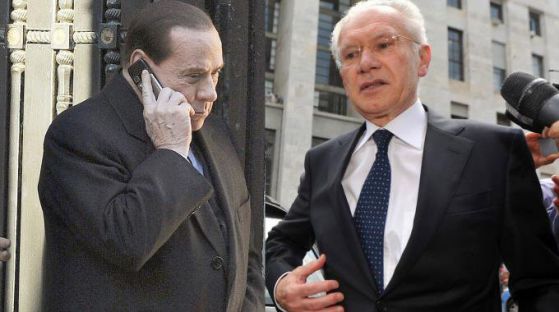 Силвио Берлускони и Джузепе Спинели, Снимка: quotidiano.net