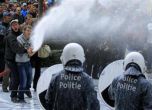 Гневни фермери изкъпаха Брюксел с мляко, Снимка: Reuters