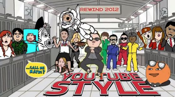 Кой е по-по-най в YouTube за 2012г