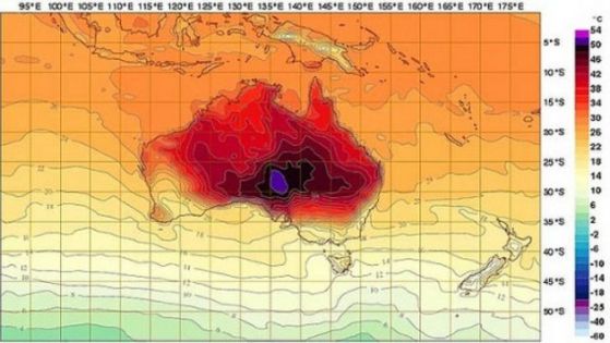 Рекордни температури промениха синоптичната карта на Австралия    