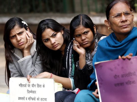 Протест в Индия заради изнасилено 7-годишно момиче. Снимка: ЕПА