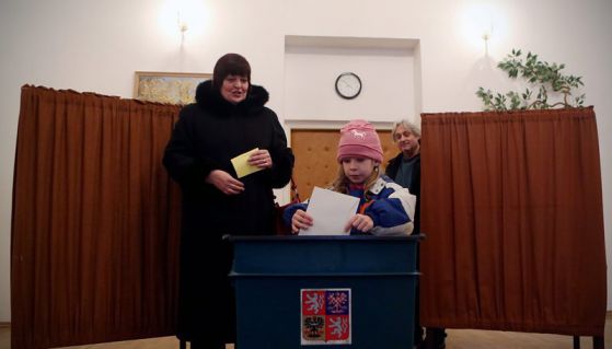 Чехия гласува за президент. Снимка: БГНЕС