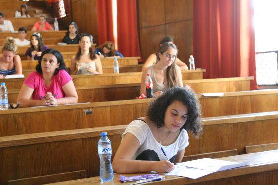 Кандидатстудентски изпит в Софийския университет. Снимка: Сергей Антонов, архив
