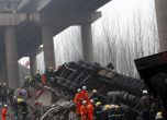Камион с фойерверки се взриви в Китай, загинаха петима души (снимки)