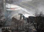 Взривиха главната трибуна на стадион "Георги Аспарухов". Снимка: БГНЕС