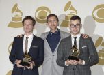 "fun." - победители на наградите Grammy. Снимка: ЕПА / БГНЕС