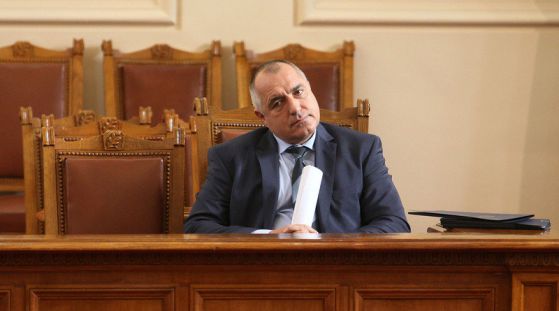 Бойко Борисов на парламентарен контрол. Снимка: БГНЕС