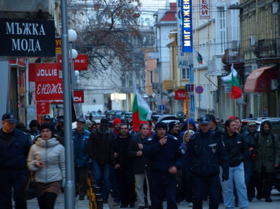 Петъчният протест в Пловдив. Снимка: Виктор Кадири
