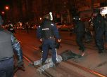 Арести по време протеста в София. Снимки: Сергей Антонов