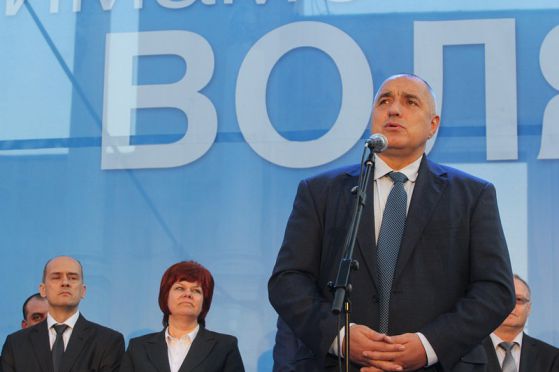 Бойко Борисов на предизборна среща. Снимка: БГНЕС