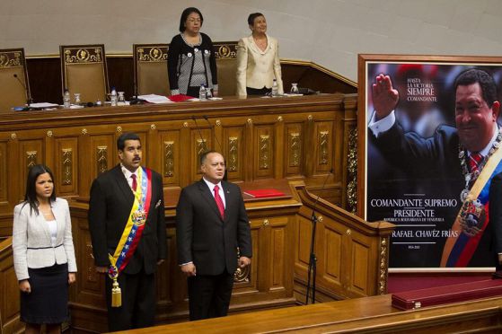 Николас Мадуро положи клетва като президент на Венецуела. Снимка: ЕПА