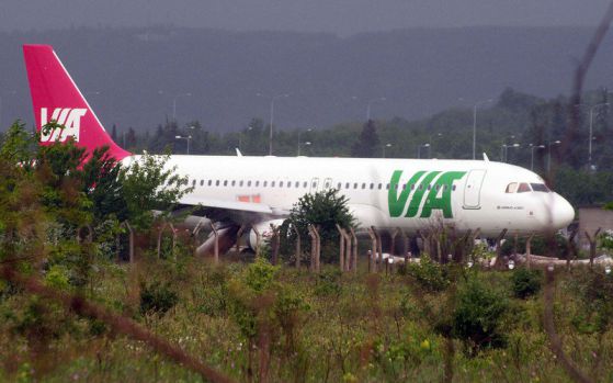 Самолет аварира на Летище Варна, Снимка: БГНЕС