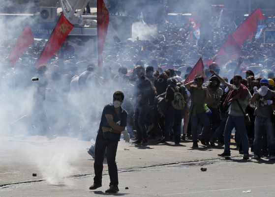 Протест в Турция. Снимка: EPA/БГНЕС