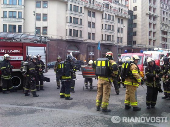 Пожар в московското метро. Снимка: РИА Новости