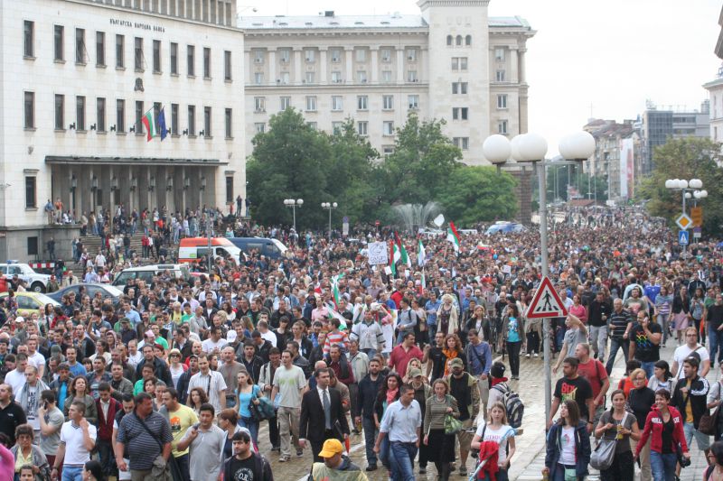 Протест в София срещу Пеевски. Снимка: Сергей Антонов