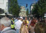Блокада на "Оборище" и "Васил Левски" на протеста на 3 юли. Снимка: Владимир Йончев
