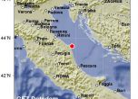Земетресение в Централна Италия на 21 юли 2013 г. Карта: ГФЦ-Потсдам