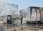 Цистерна се взриви и подпали автосервиз в Хасково
