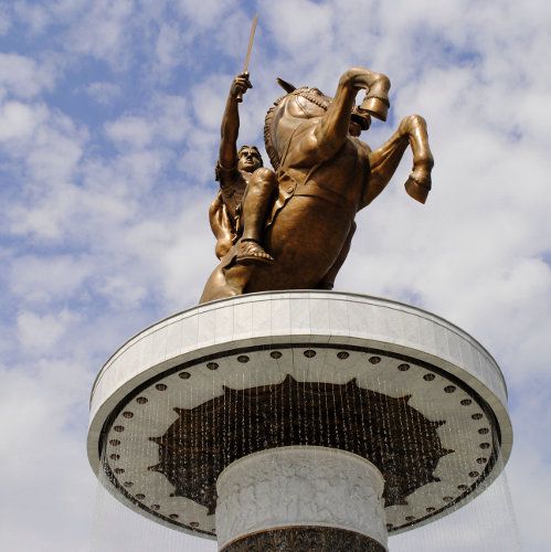 Паметникът на Александър Македонски в Скопие. Снимка: sxc.hu 