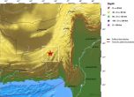 Земетресение в Пакистан. Карта: emsc-csem.org