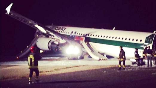 Самолет излезе от пистата на летище в Рим, Снимка: Courtesy Michael Puscar