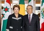 Президентът на Бразилия Дилма Русеф и посланик Чавдар Николов