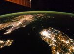 Корейският полуостров, заснет от астронавтите на "Международната космическа станция" на 30.01.2014 г. Снимка: НАСА.