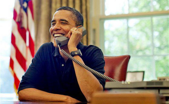 Обама поздрави американските национали по телефона (видео)