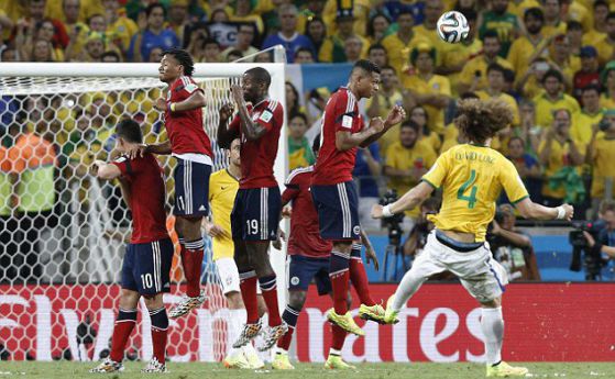 Бразилия е на 1/2 финал след голяма победа над Колумбия