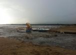 Наводненият плаж в Приморско