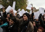 Преподаватели и студенти питат Йовчев защо полицаите на протеста са анонимни, 13 ноември.