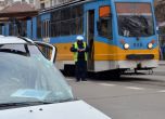 Катастрофа между автомобил и трамвай в София