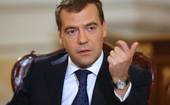 Премиерът на Русия Дмитрий Медведев.