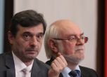 Президентът и вицепрезидентът на "Подкрепа" д-р Константин Тренчев и Димитър Манолов