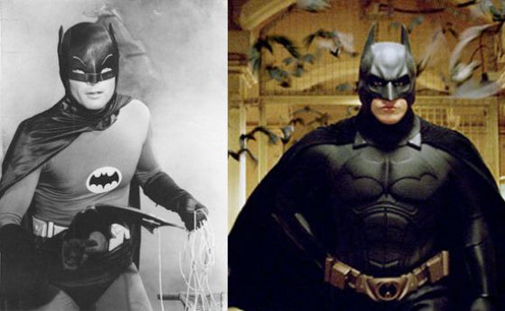 Еволюцията на Батман в киното от 1943 г. до наши дни (видео) 