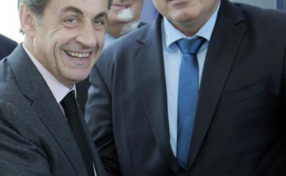 Снимка от срещата на Никола Саркози с Бойко Борисов.
