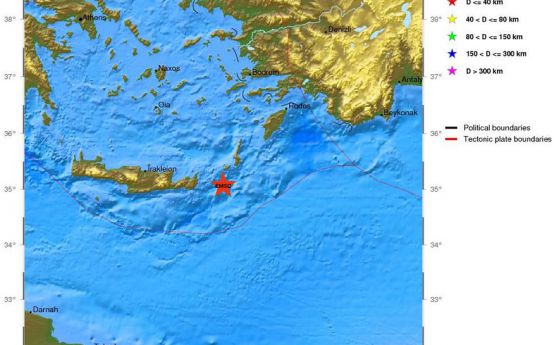 41 земетресения в Гърция тази нощ