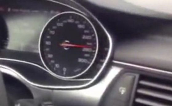 "Тест драйв" с 258 км/ч по междуградски път (видео)