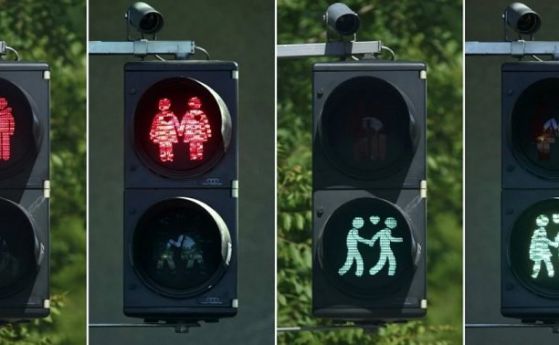Виена сложи гей светофари (видео)