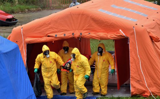 МВР демонстрира спасителна акция при химическа авария