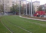 Първите "зелени" релси в София (снимка)