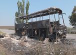 Автобус изгоря на пътя Русе - Варна (видео)
