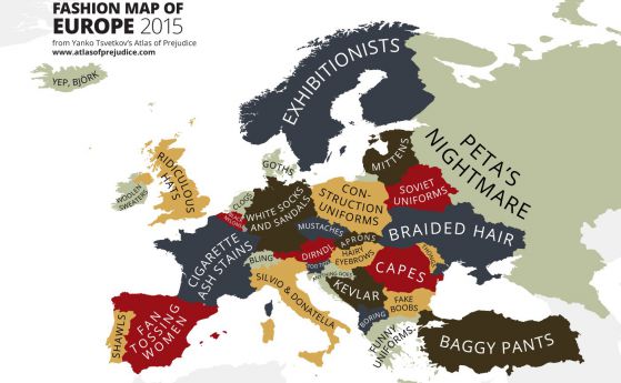 Българин измисля забавни карти на стереотипите по света