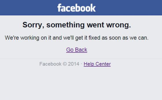 Facebook се срина за 30 минути