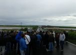 Миньори на протест, блокираха пътя Бургас - Слънчев бряг