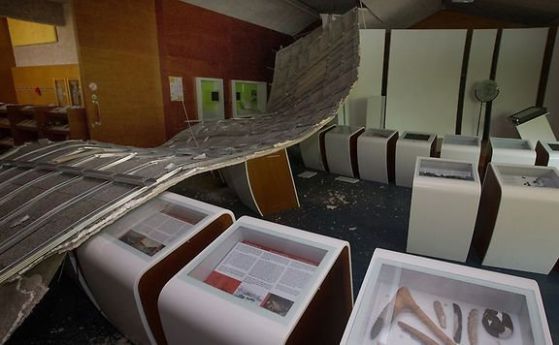 Падна таванът на Шенгенския музей, кметът: Това не е знак