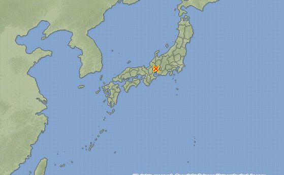 Земестресение от 5,0 по Рихтер разтърси Япония