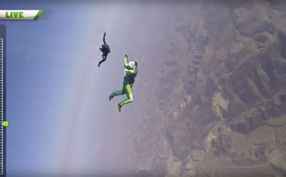 Американец е невредим след скок без парашут от 7600 мeтра (видео)