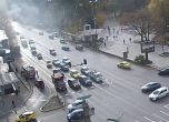 Запали се автобус на градския транспорт на Орлов мост (снимки)