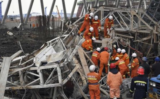 40 загинаха при срутване на строителна площадка в Китай